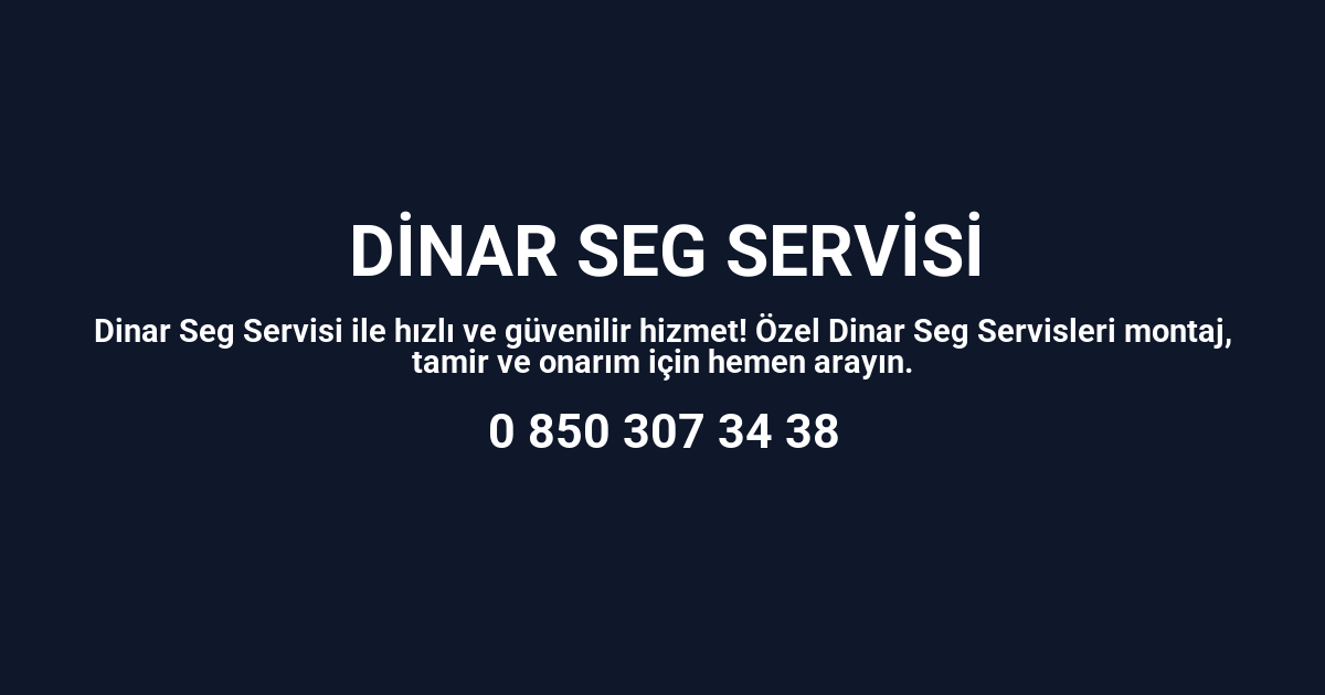 Dinar Seg Servisi